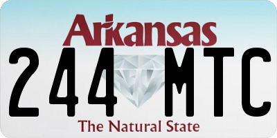 AR license plate 244MTC