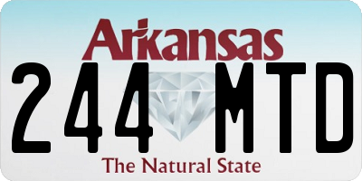 AR license plate 244MTD