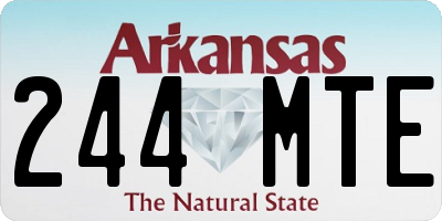 AR license plate 244MTE