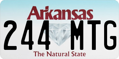 AR license plate 244MTG