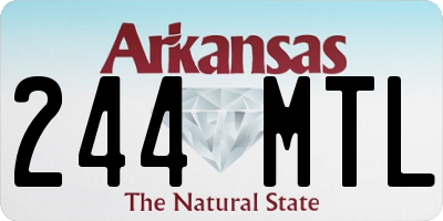 AR license plate 244MTL