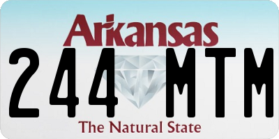 AR license plate 244MTM