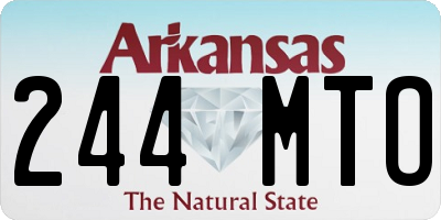 AR license plate 244MTO