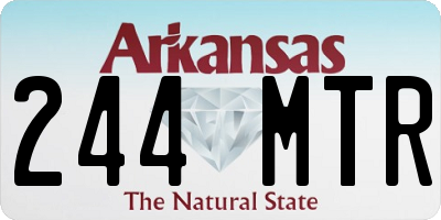 AR license plate 244MTR