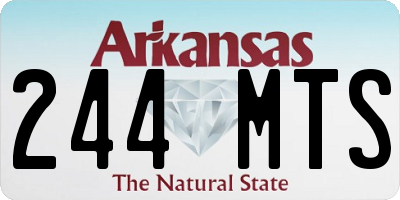 AR license plate 244MTS