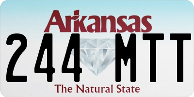 AR license plate 244MTT