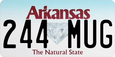 AR license plate 244MUG