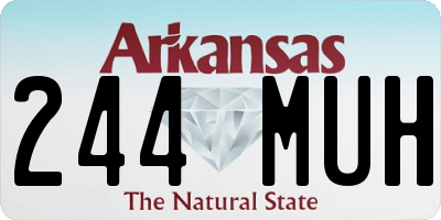 AR license plate 244MUH