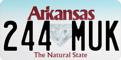 AR license plate 244MUK