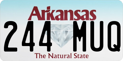 AR license plate 244MUQ