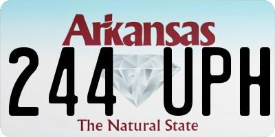 AR license plate 244UPH
