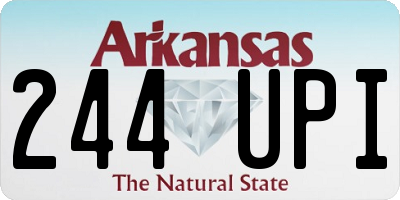 AR license plate 244UPI