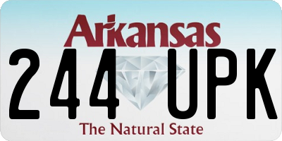 AR license plate 244UPK