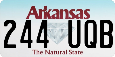 AR license plate 244UQB