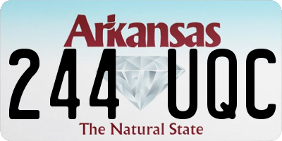 AR license plate 244UQC
