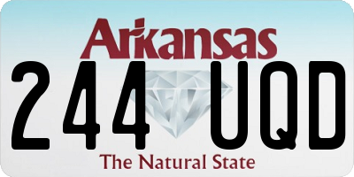 AR license plate 244UQD