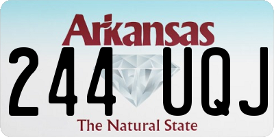 AR license plate 244UQJ