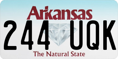 AR license plate 244UQK
