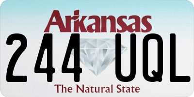 AR license plate 244UQL