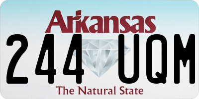AR license plate 244UQM