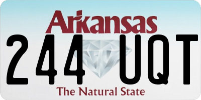 AR license plate 244UQT