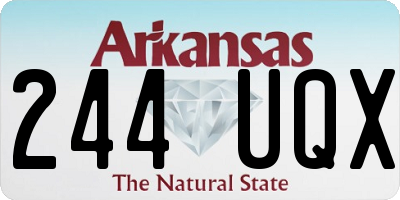 AR license plate 244UQX