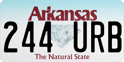 AR license plate 244URB