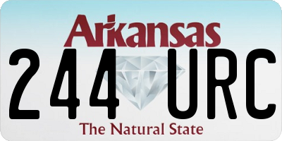AR license plate 244URC
