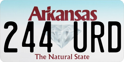 AR license plate 244URD