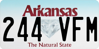 AR license plate 244VFM