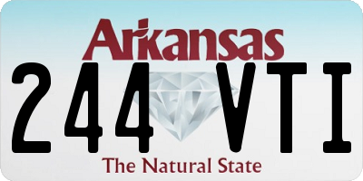 AR license plate 244VTI