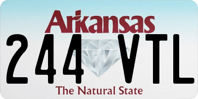 AR license plate 244VTL