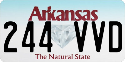 AR license plate 244VVD