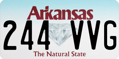 AR license plate 244VVG