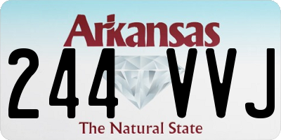 AR license plate 244VVJ