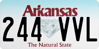 AR license plate 244VVL