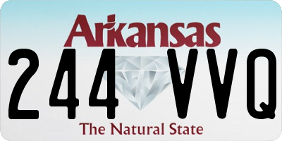 AR license plate 244VVQ