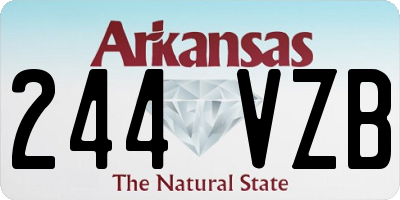 AR license plate 244VZB
