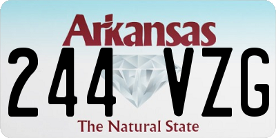 AR license plate 244VZG