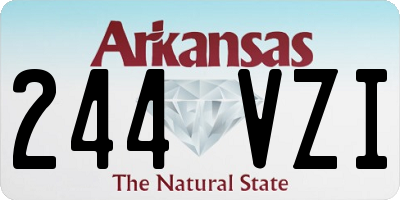 AR license plate 244VZI