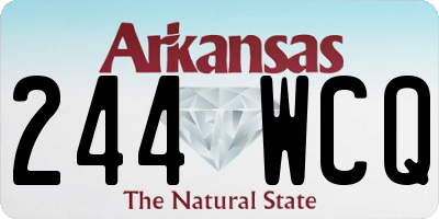 AR license plate 244WCQ