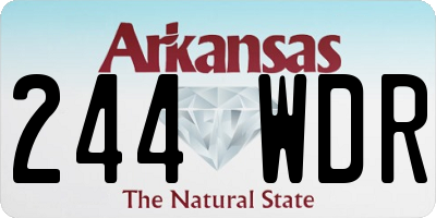 AR license plate 244WDR