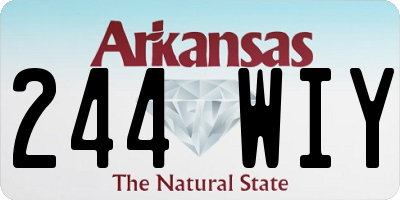 AR license plate 244WIY