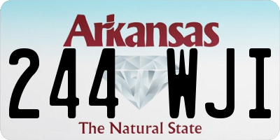 AR license plate 244WJI