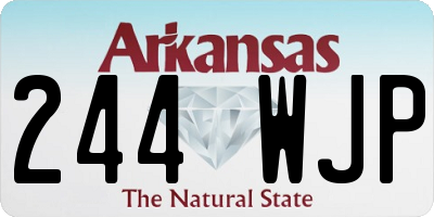 AR license plate 244WJP