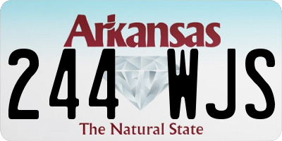 AR license plate 244WJS