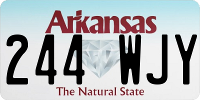 AR license plate 244WJY