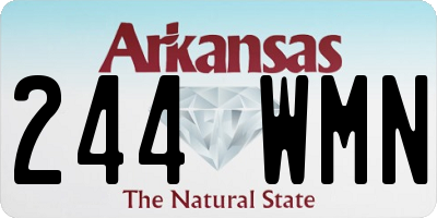 AR license plate 244WMN