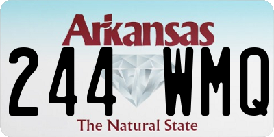 AR license plate 244WMQ