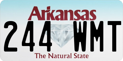 AR license plate 244WMT